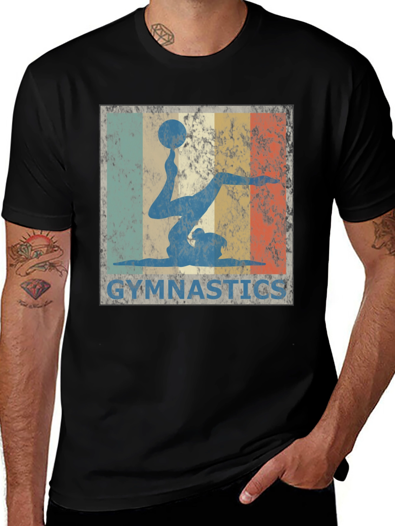 Variant 18 of Vintage Gymnastics T-Shirt - Retro Gymnast Design