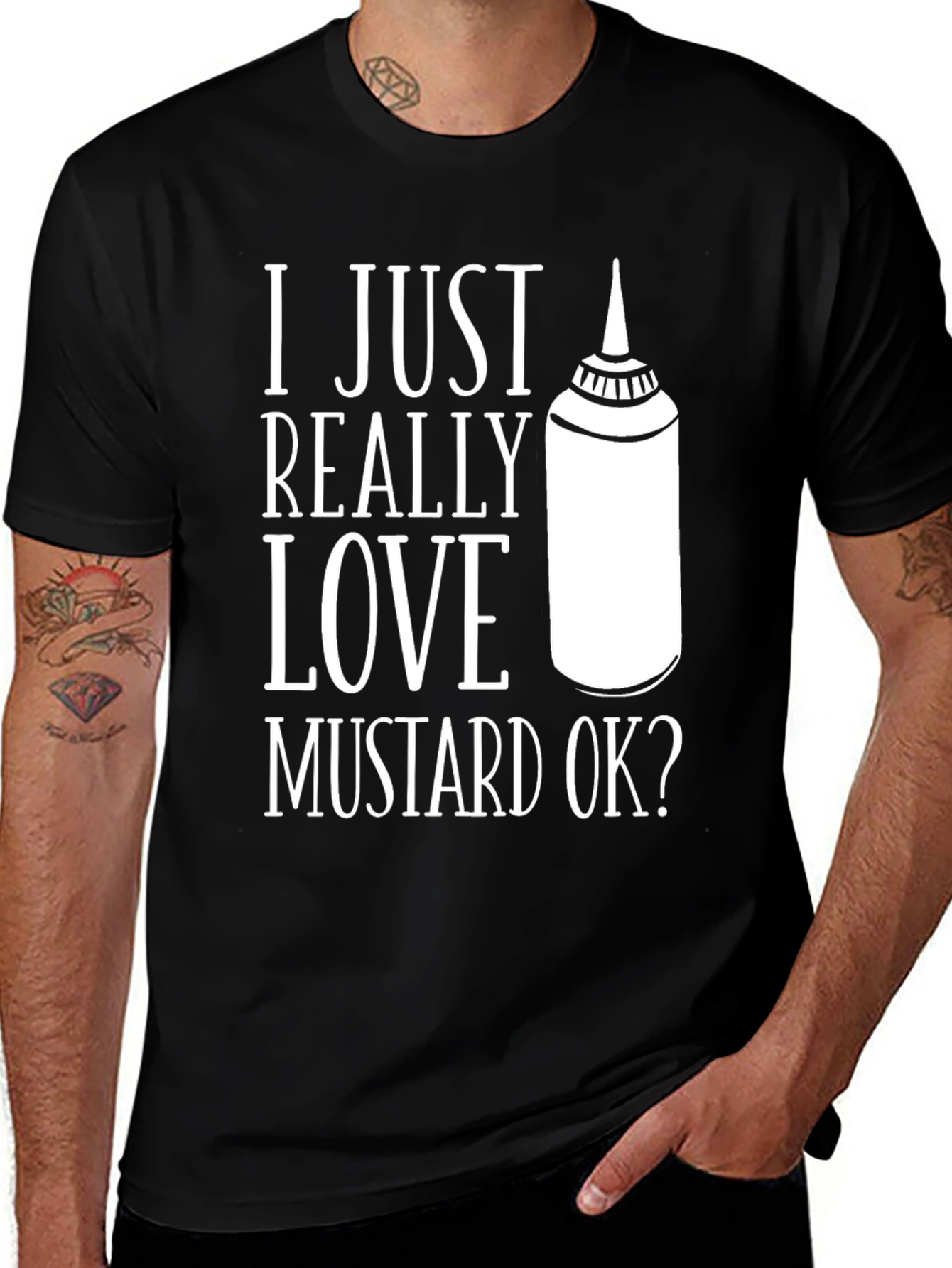 Variant 29 of Mustard Lover T-Shirt - I Just Really Love Mustard Ok?