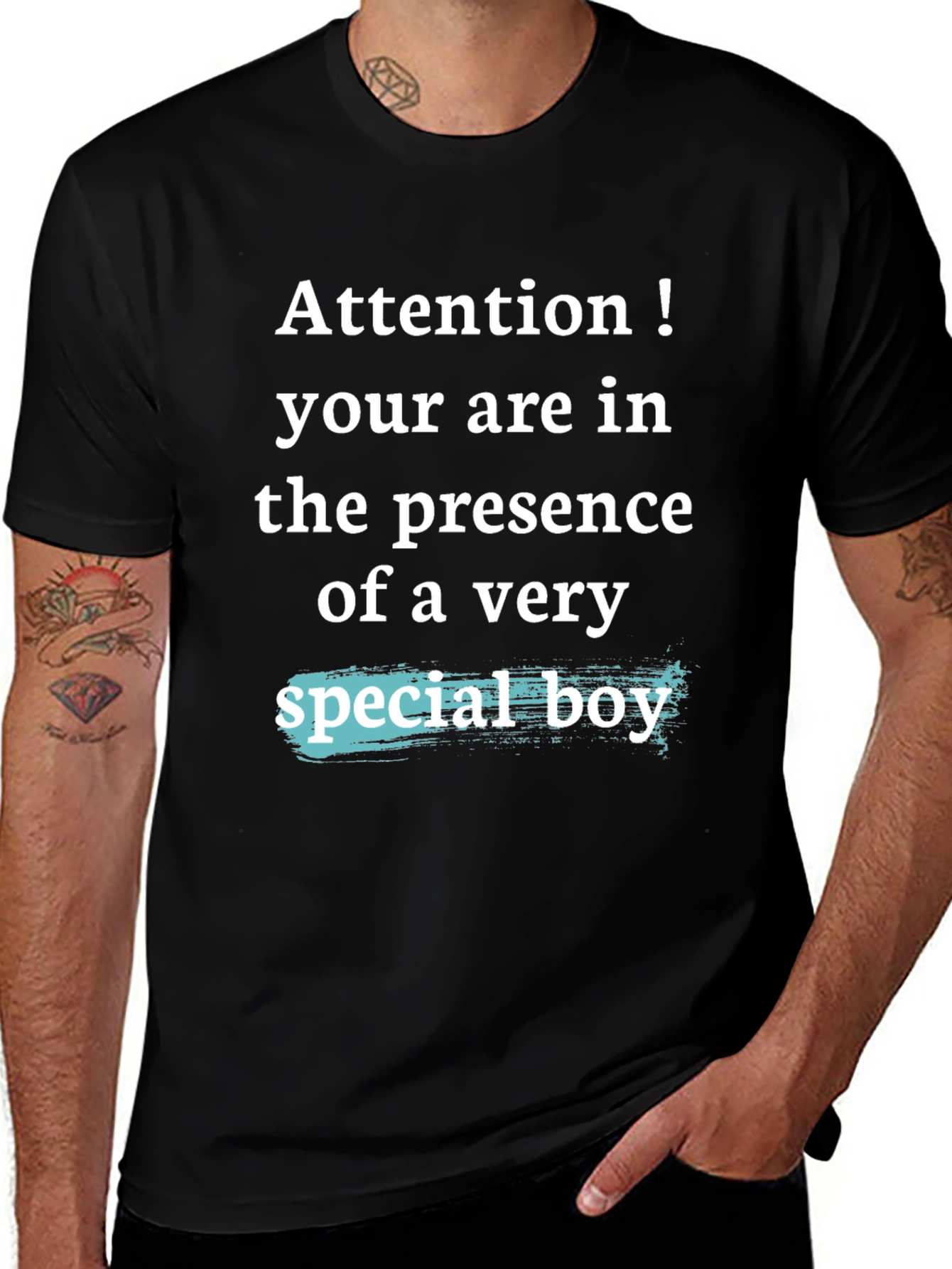 Variant 21 of Attention Special Boy Graphic T-Shirt