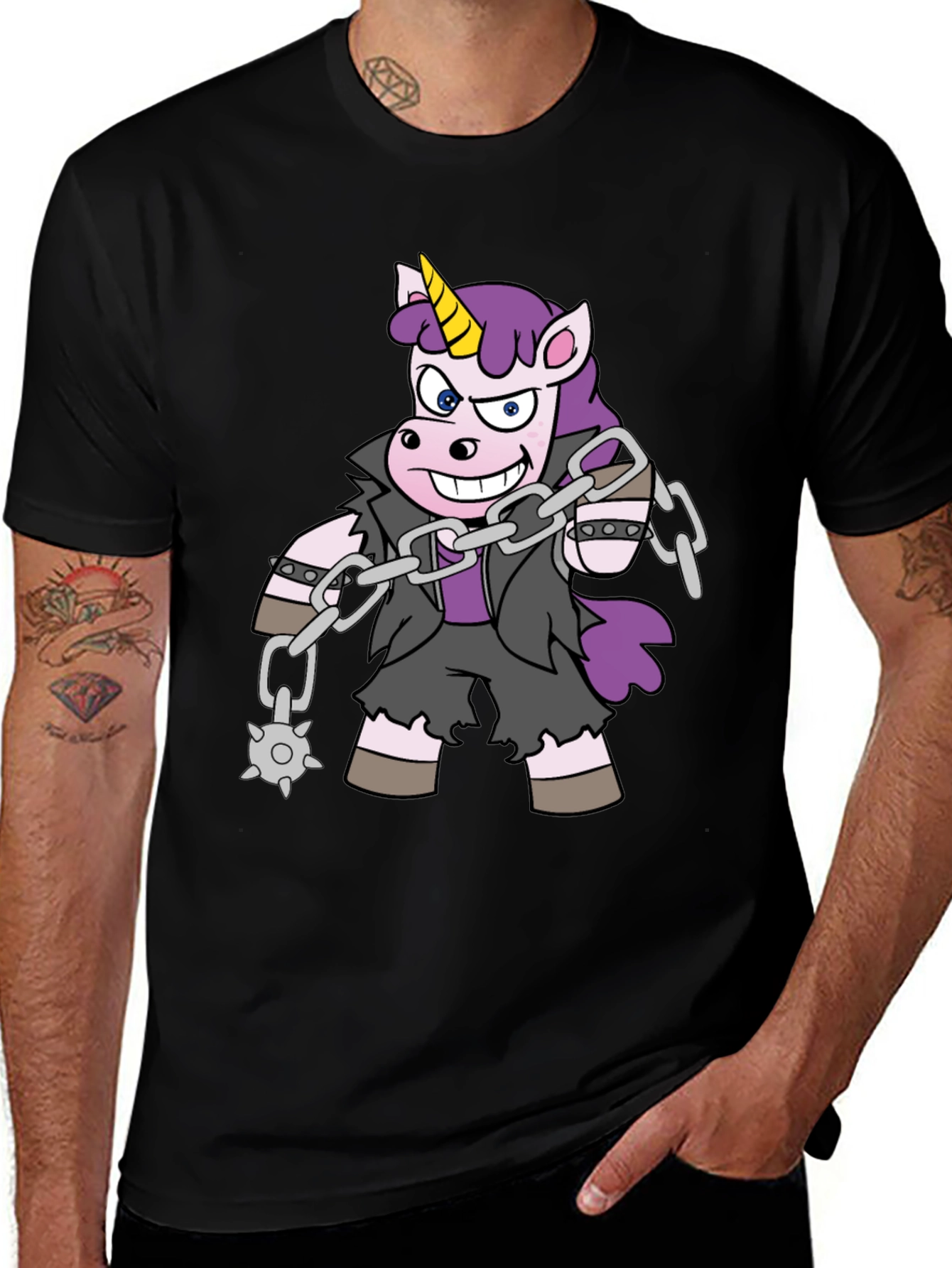 Variant 12 of Rebel Unicorn Graphic T-Shirt