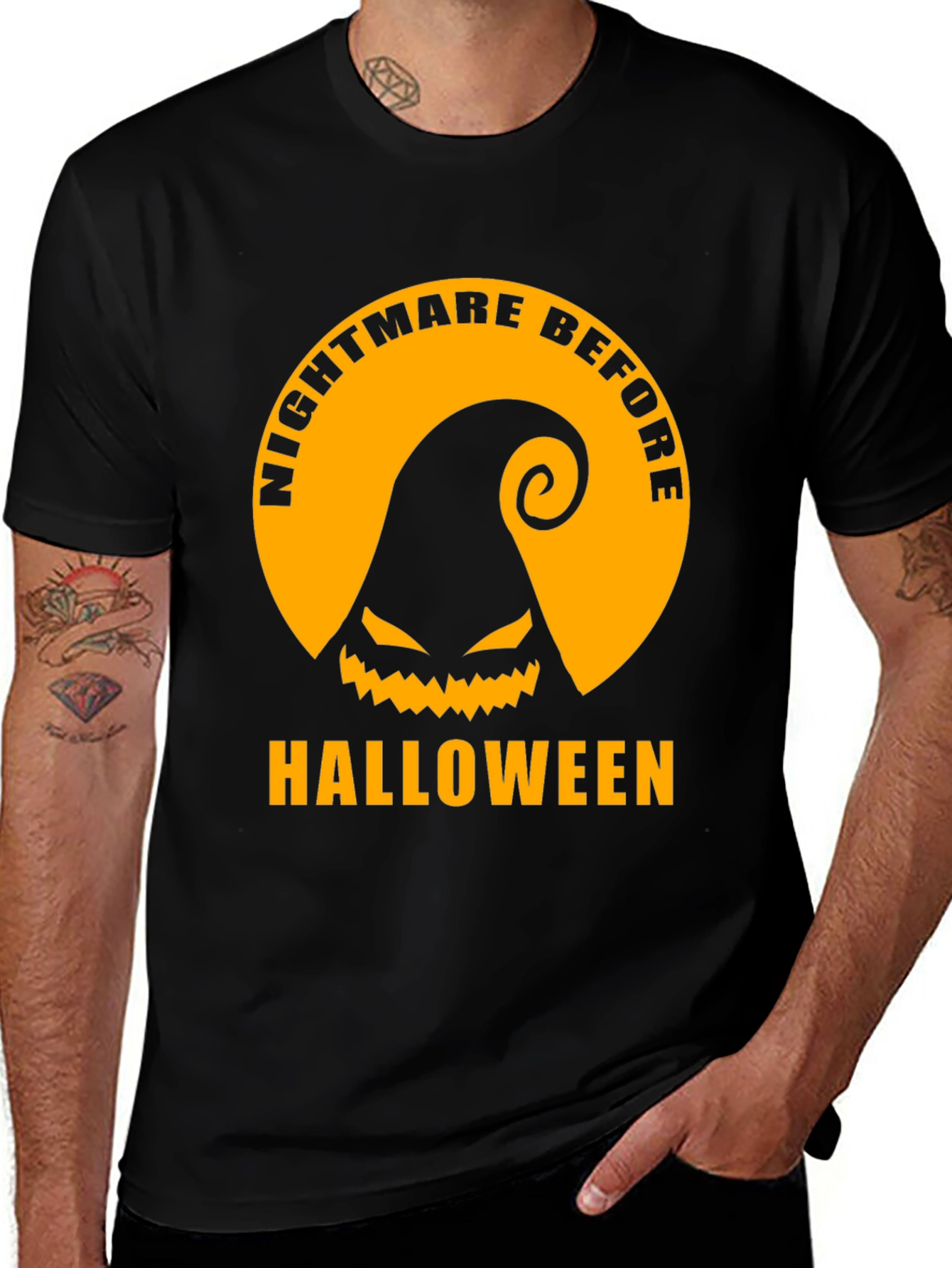 Nightmare Before Halloween Graphic Tee - Black