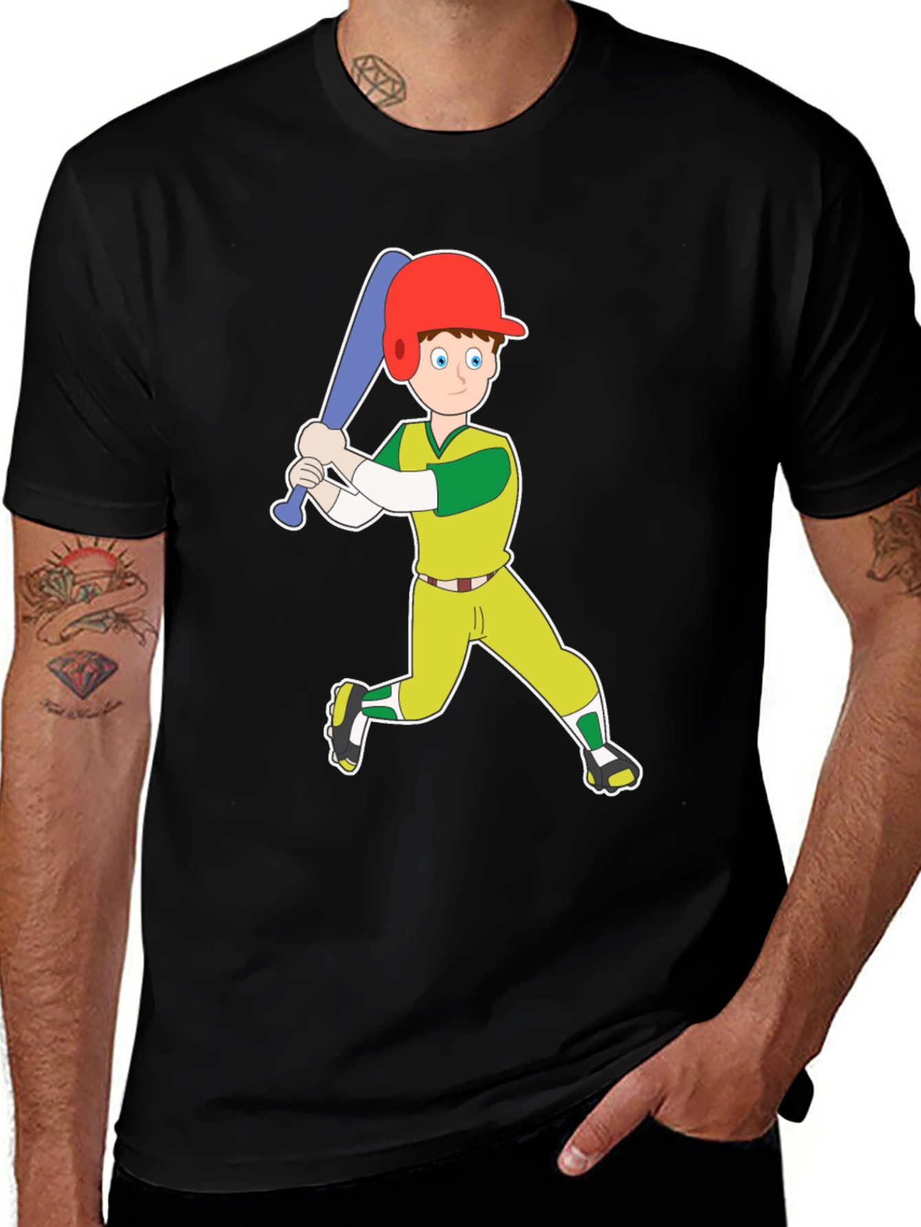 Variant 7 of Baseball Cartoon Graphic Tee