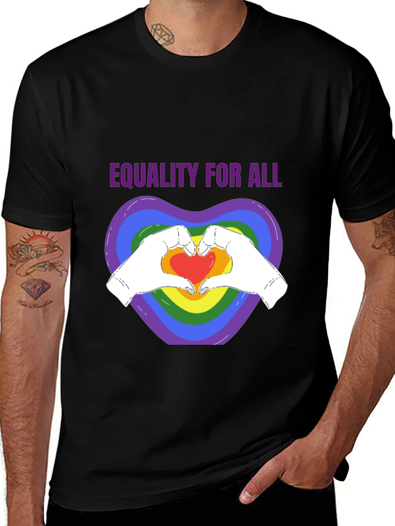 Variant 8 of Equality For All Heart T-Shirt