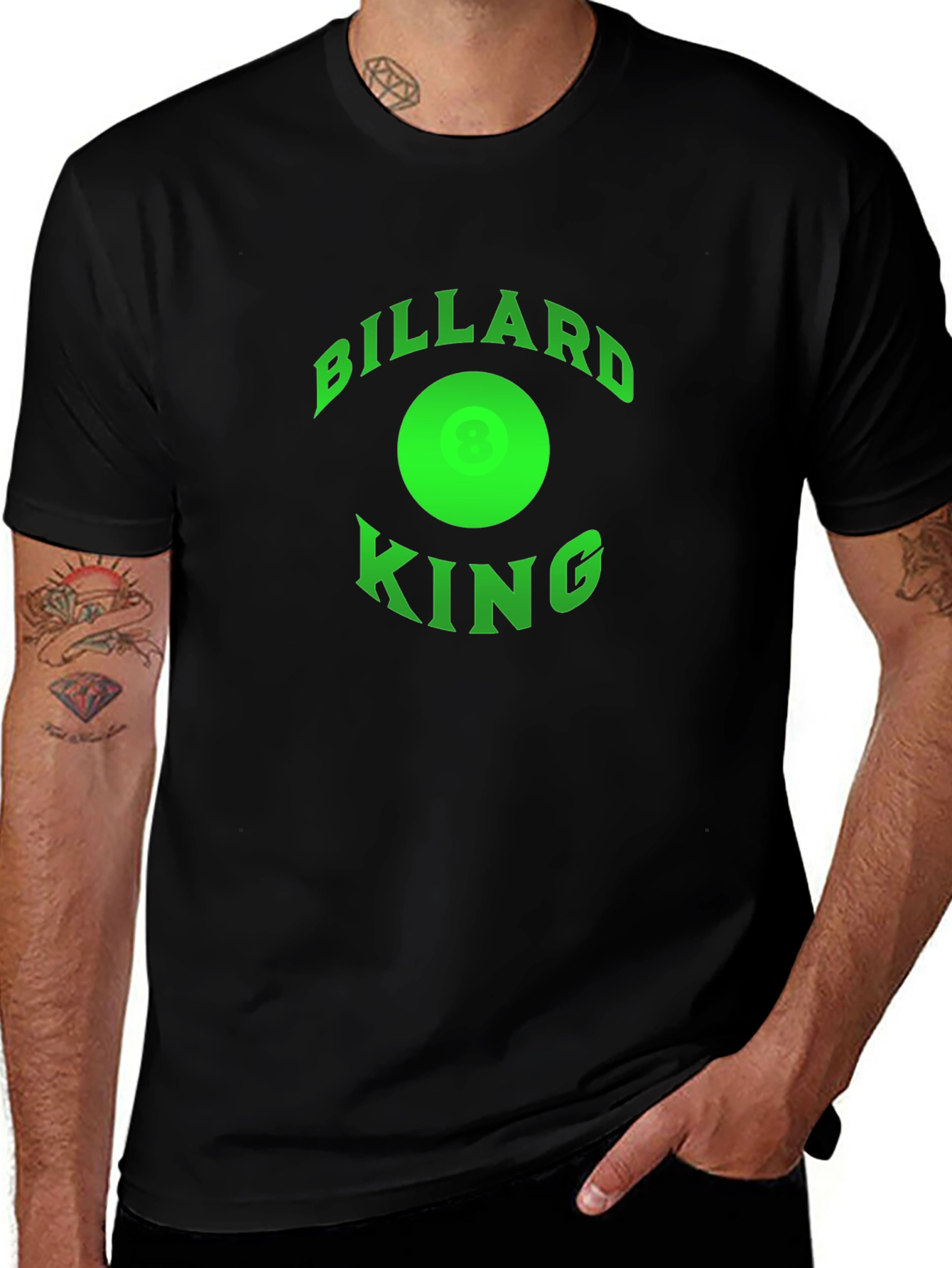 Variant 25 of Billard King Black T-Shirt