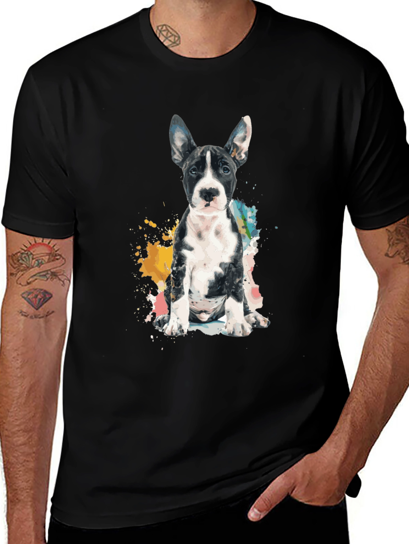 Variant 17 of Dog Art Graphic T-Shirt