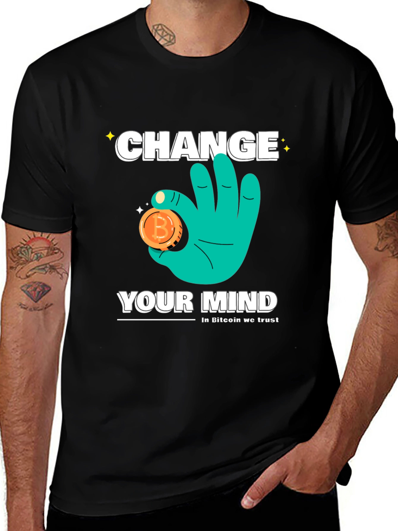 Variant 16 of Bitcoin Change Your Mind Graphic Tee