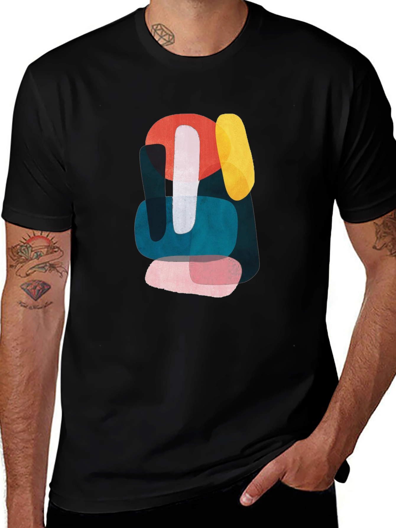 Variant 6 of Abstract Shapes Graphic T-Shirt