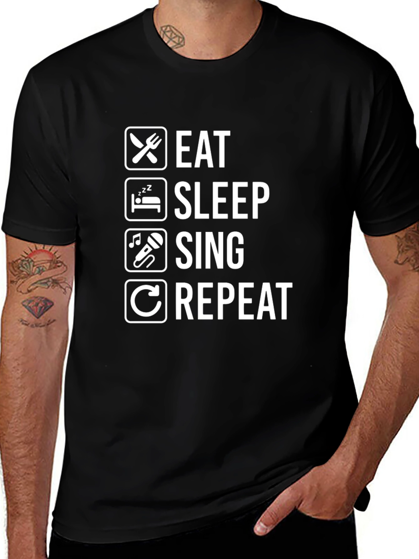 Eat Sleep Sing Repeat T-Shirt