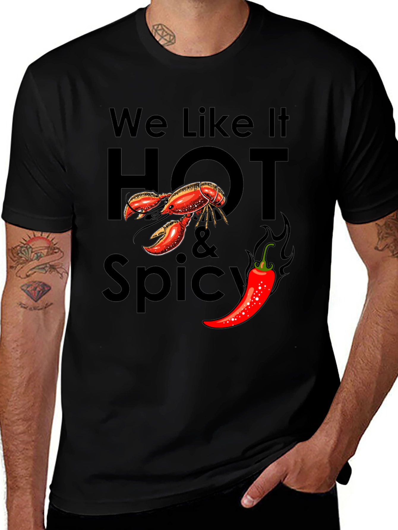 Variant 8 of Hot & Spicy Graphic T-Shirt