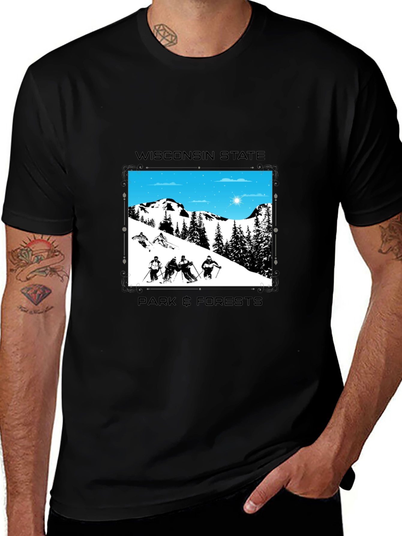 Wisconsin State Park & Forests Graphic T-Shirt