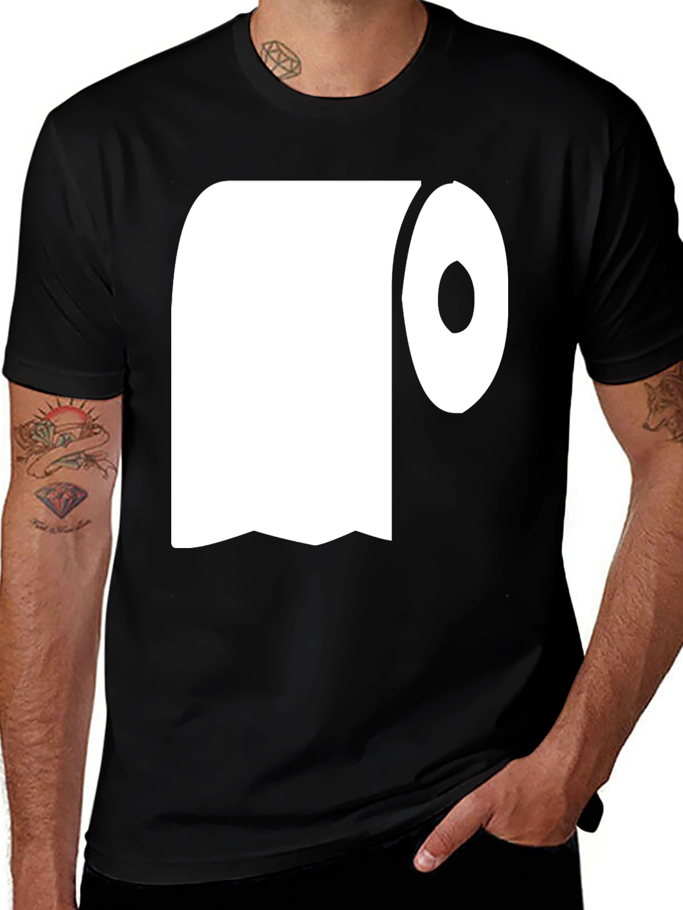 Variant 19 of Toilet Paper Graphic Tee - Novelty Humor Shirt