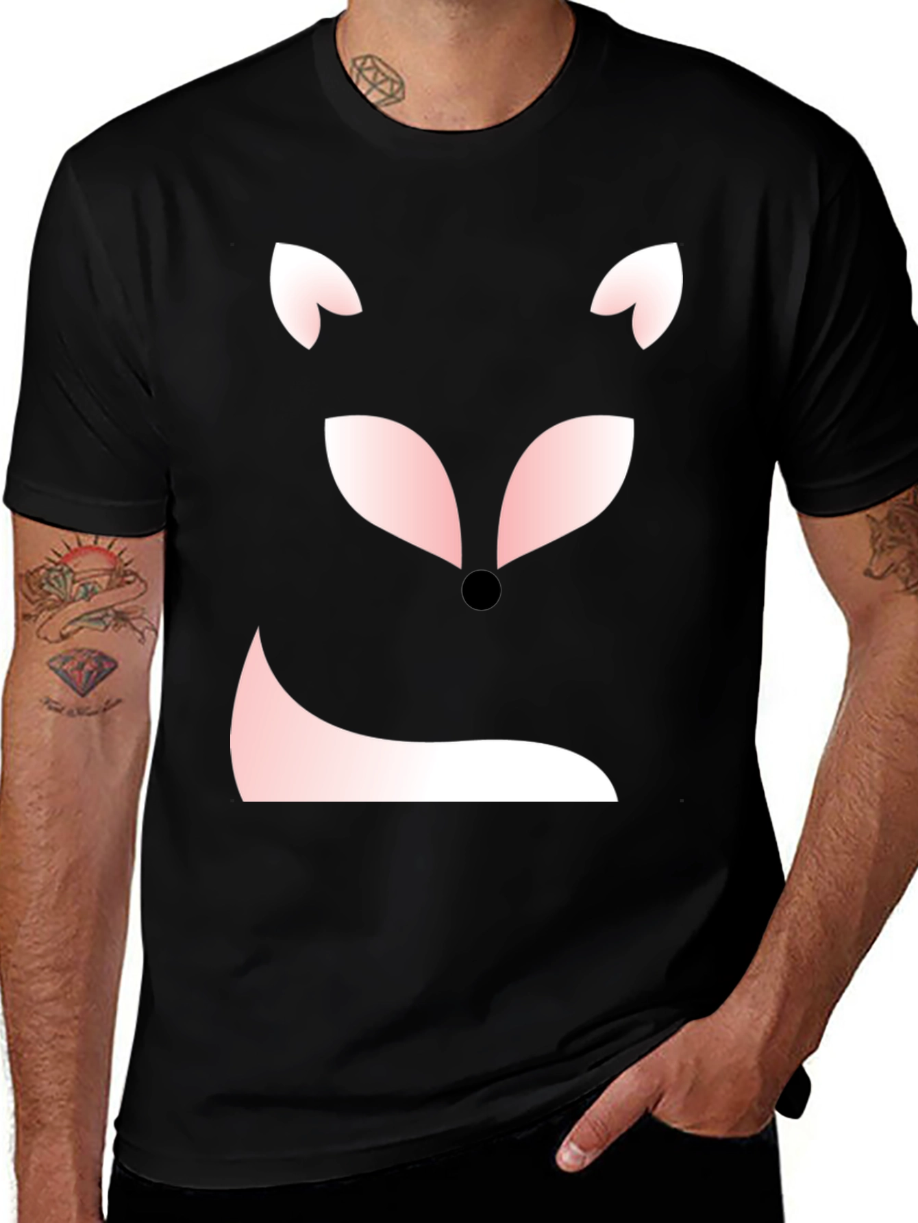 Variant 15 of Fox Face Graphic Tee - Cute & Stylish