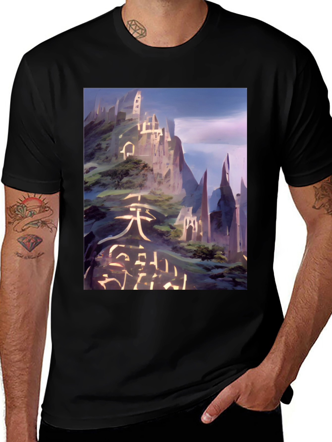 Variant 22 of Abstract Mountain T-Shirt