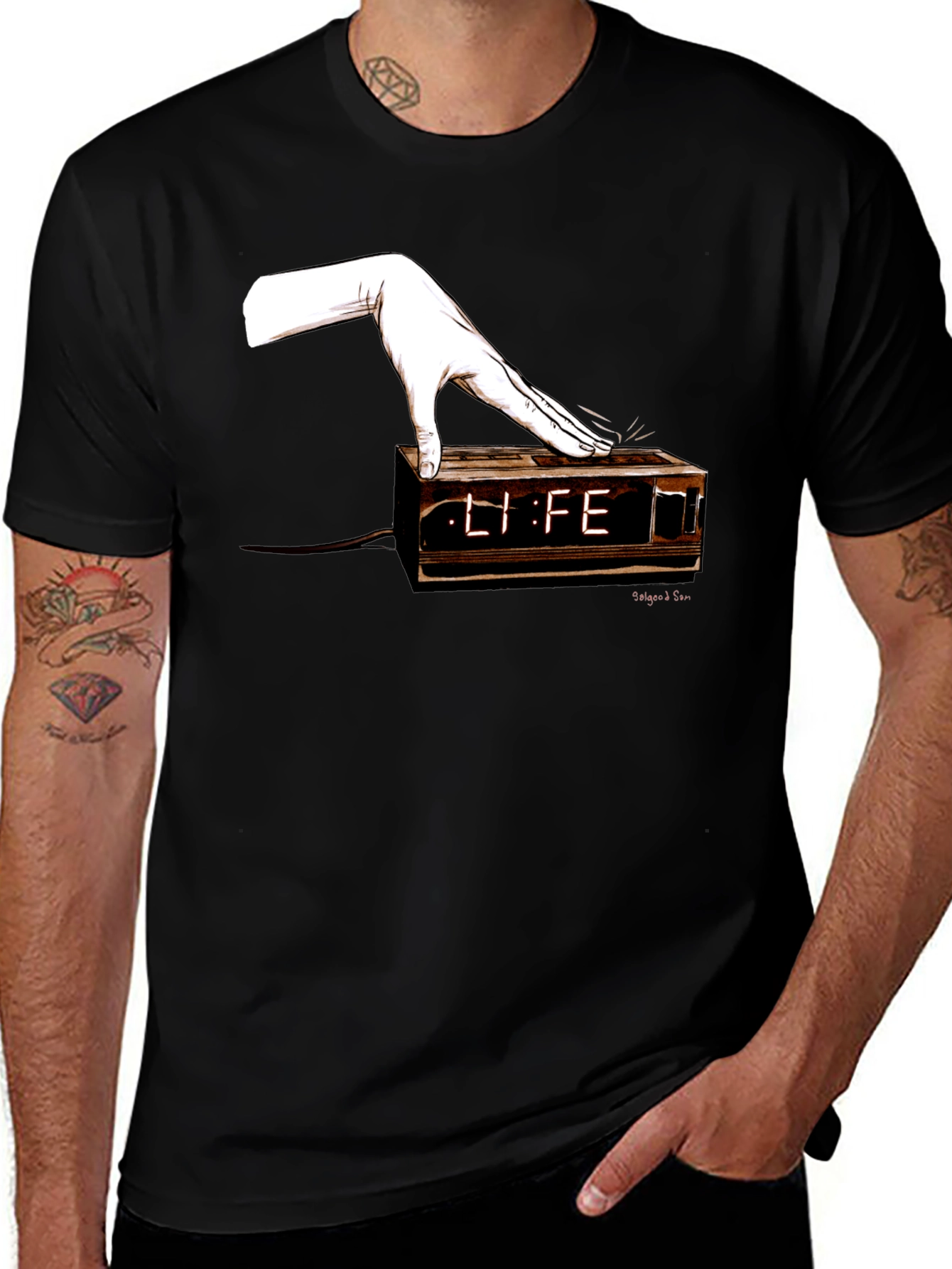 Variant 7 of Life Alarm Clock Graphic Tee - Unisex