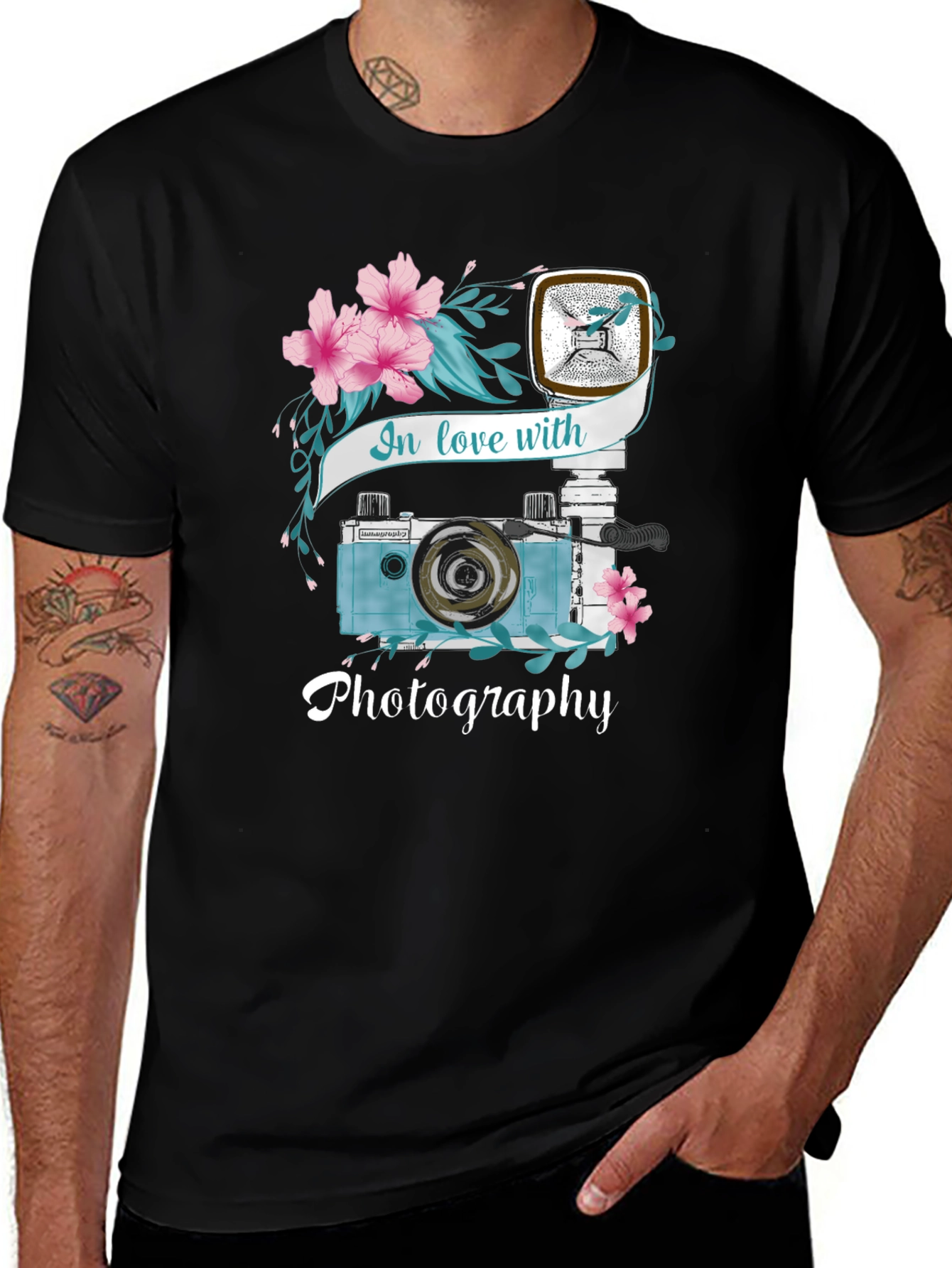 Variant 27 of Photography Lover Black Graphic T-Shirt