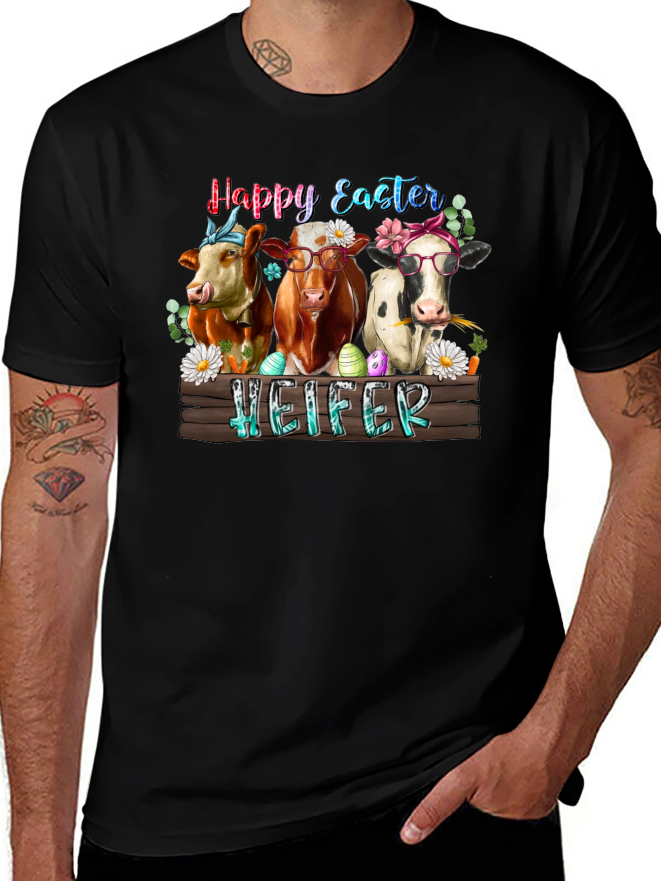 Happy Easter Heifer Tee