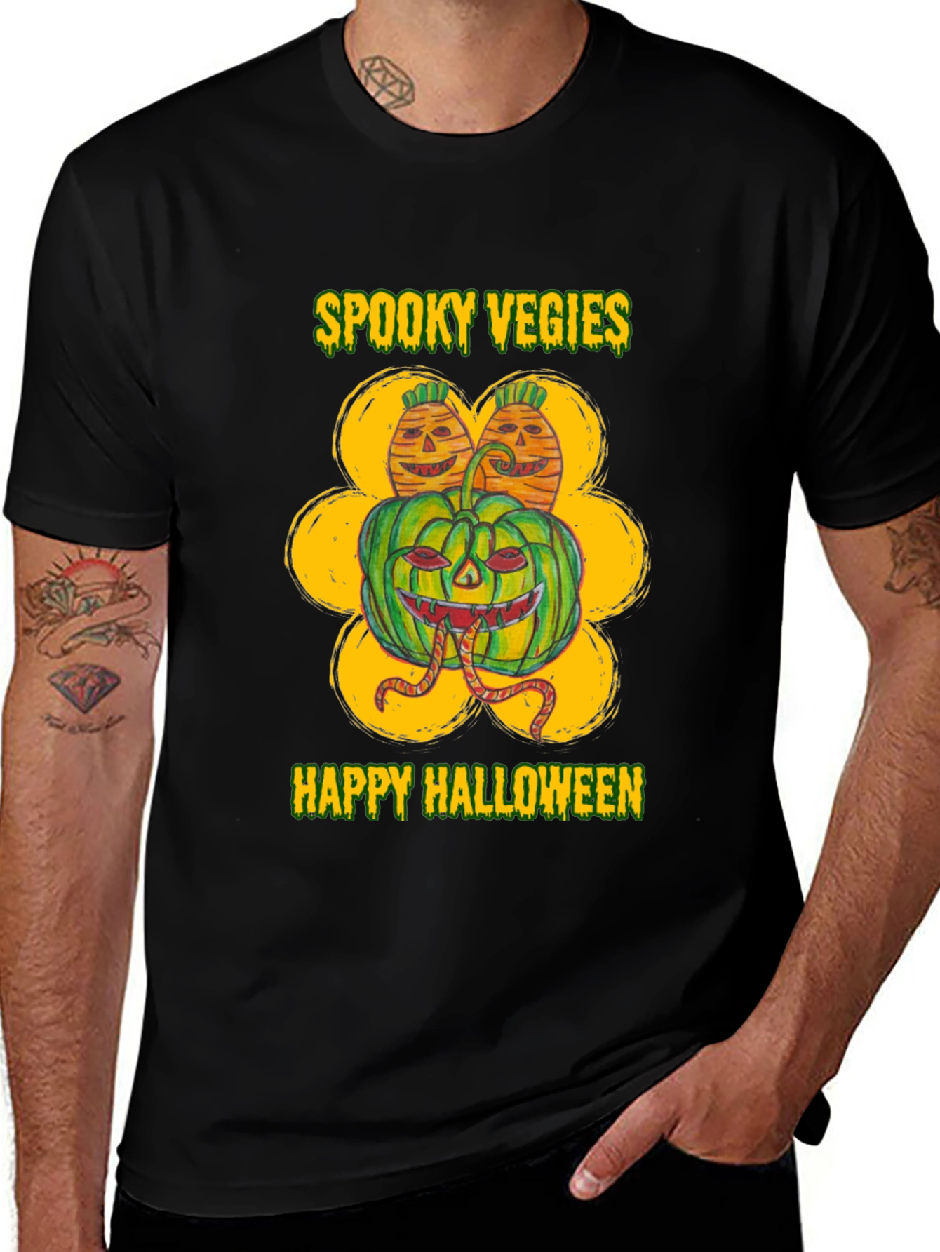 Spooky Veggies Halloween T-Shirt