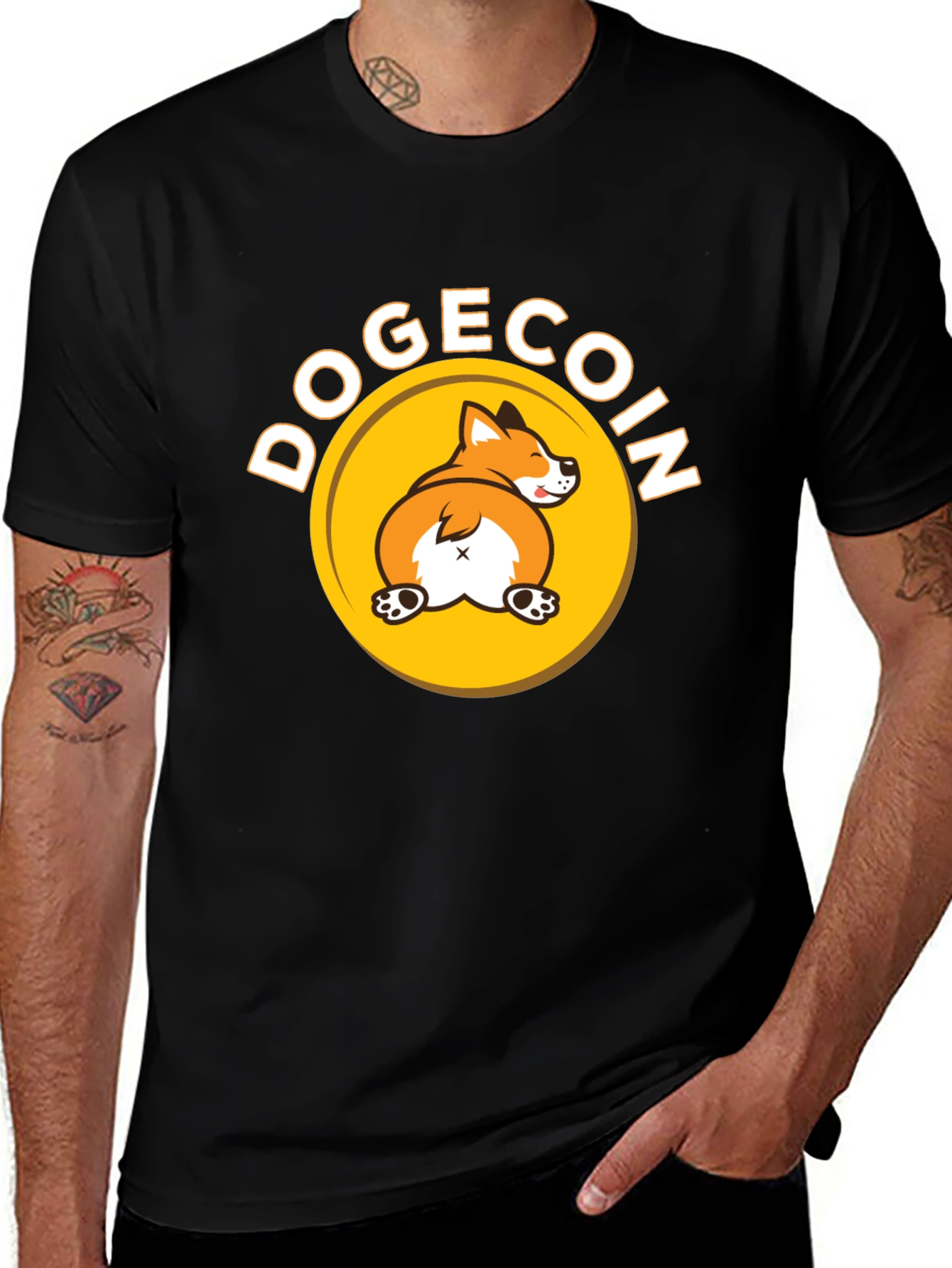 Variant 3 of Dogecoin T-Shirt - Funny Dog Crypto Tee