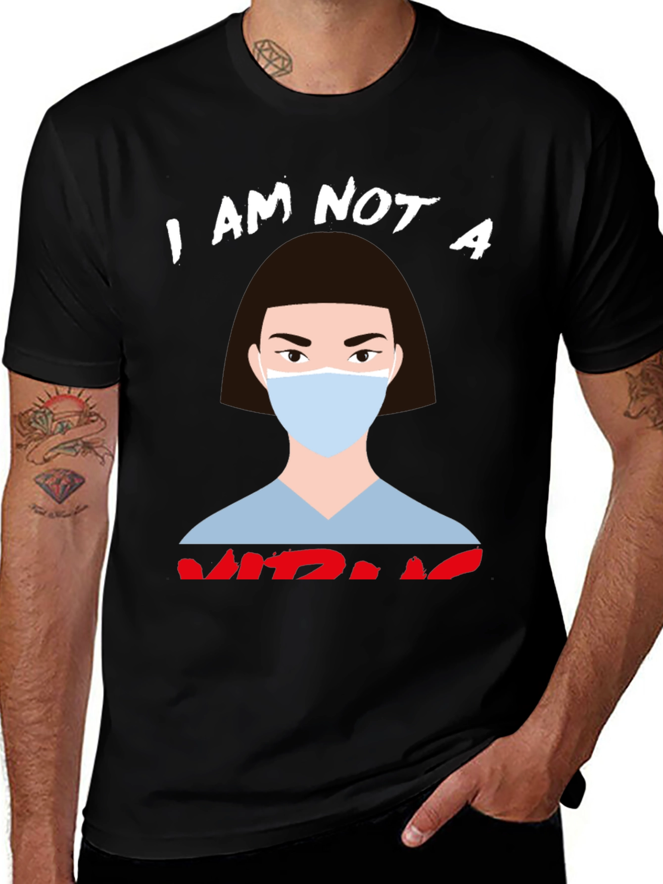 Variant 8 of I Am Not A Virus Graphic Tee