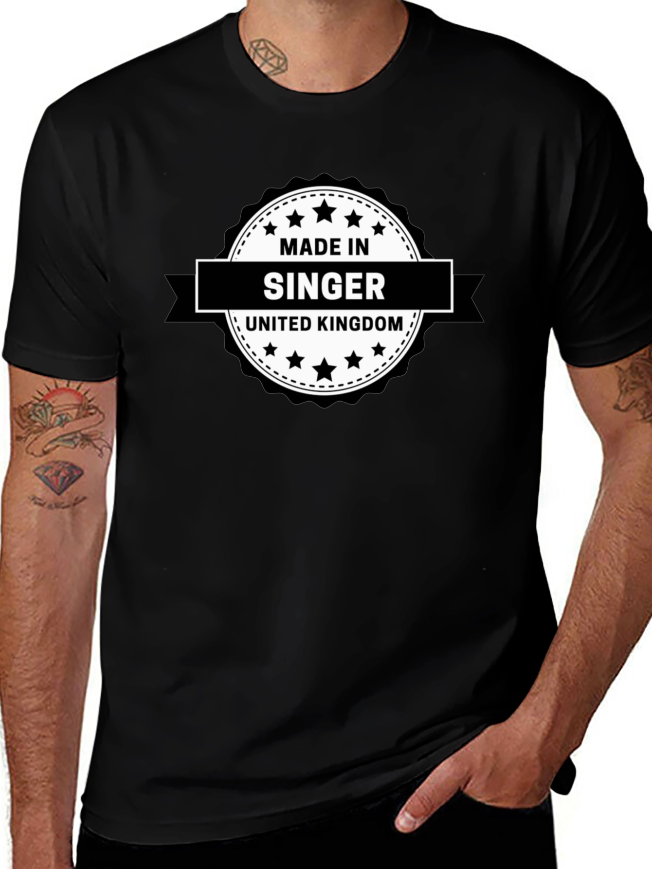 Variant 23 of Made in Singer United Kingdom T-Shirt