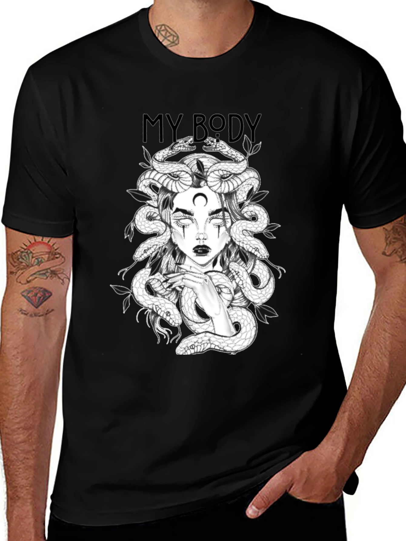 Medusa Graphic Tee - Dark Aesthetic T-Shirt