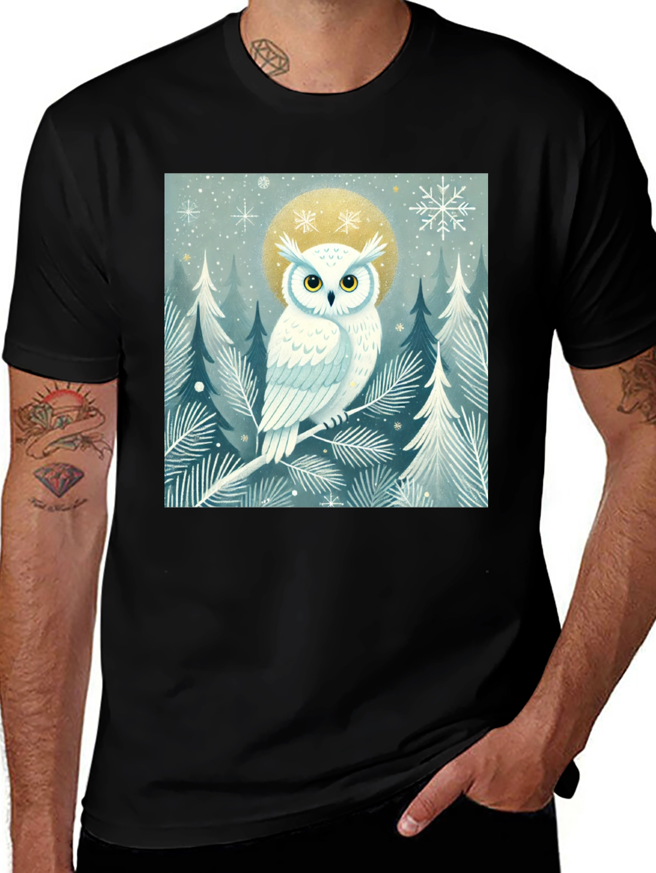 Variant 11 of Winter Owl Graphic Tee
