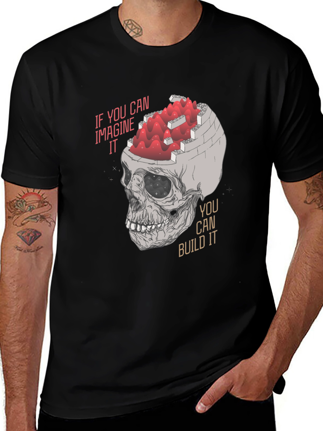 Variant 8 of Imaginative Skull Graphic T-Shirt