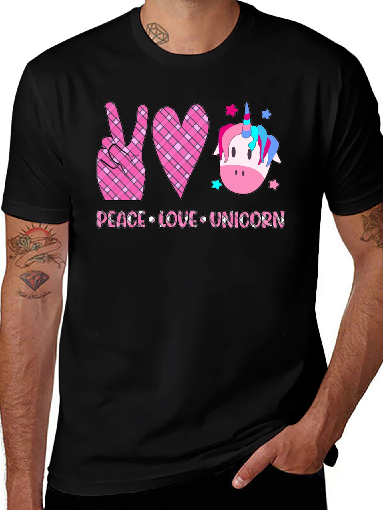 Peace Love Unicorn Graphic Tee
