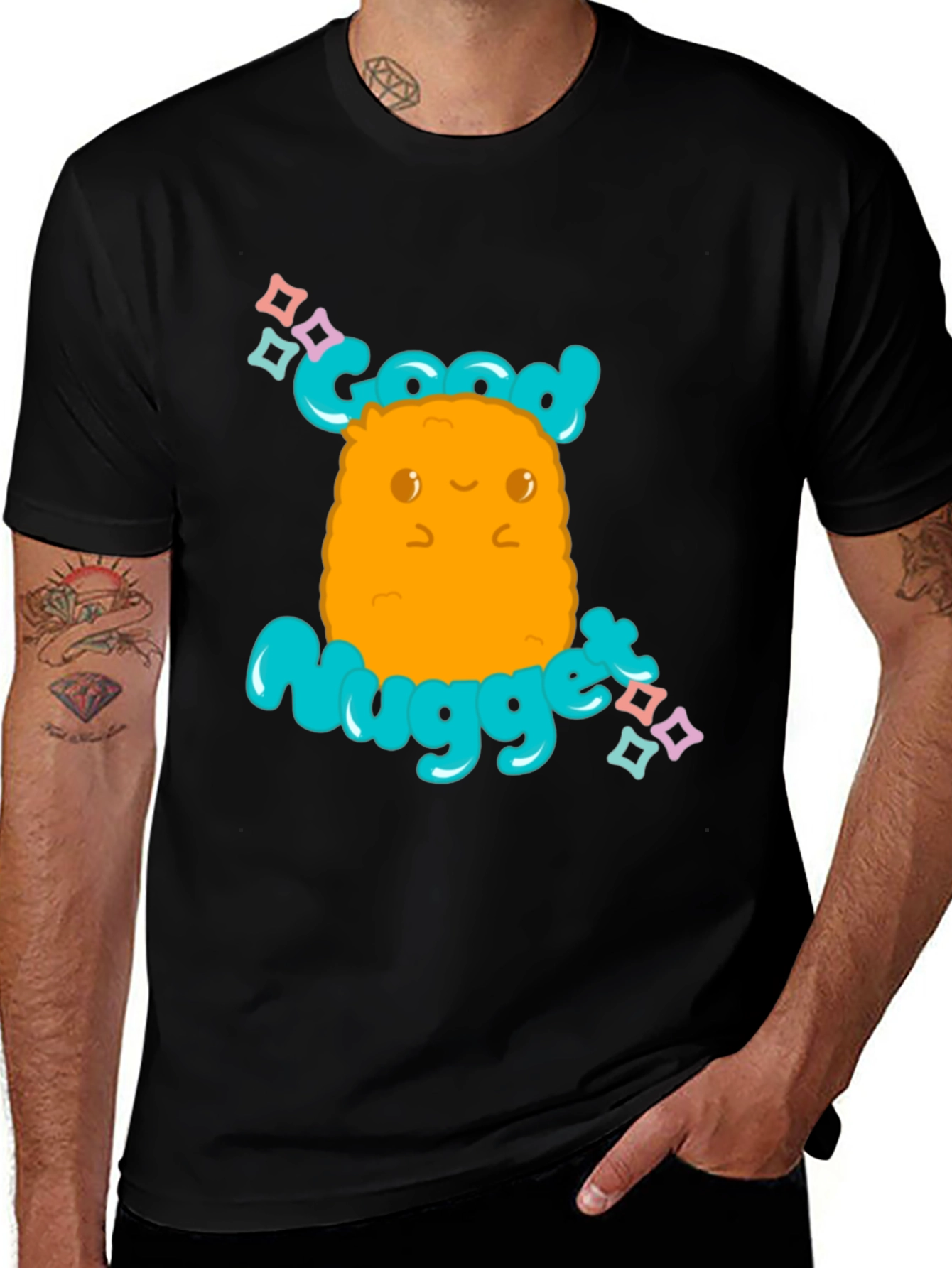 Black Good Nugget Graphic T-Shirt main image
