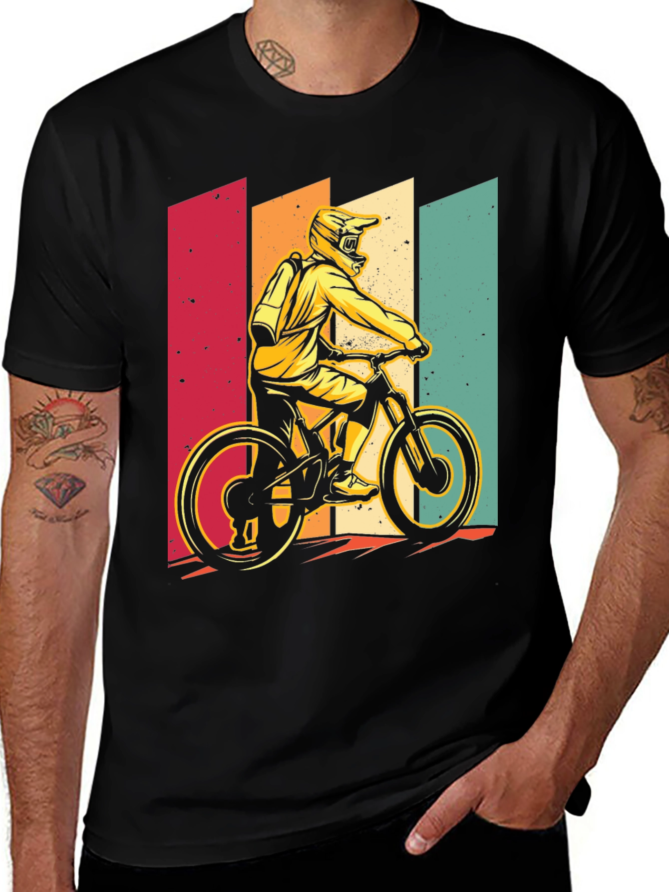 Variant 30 of Retro Mountain Biker T-Shirt