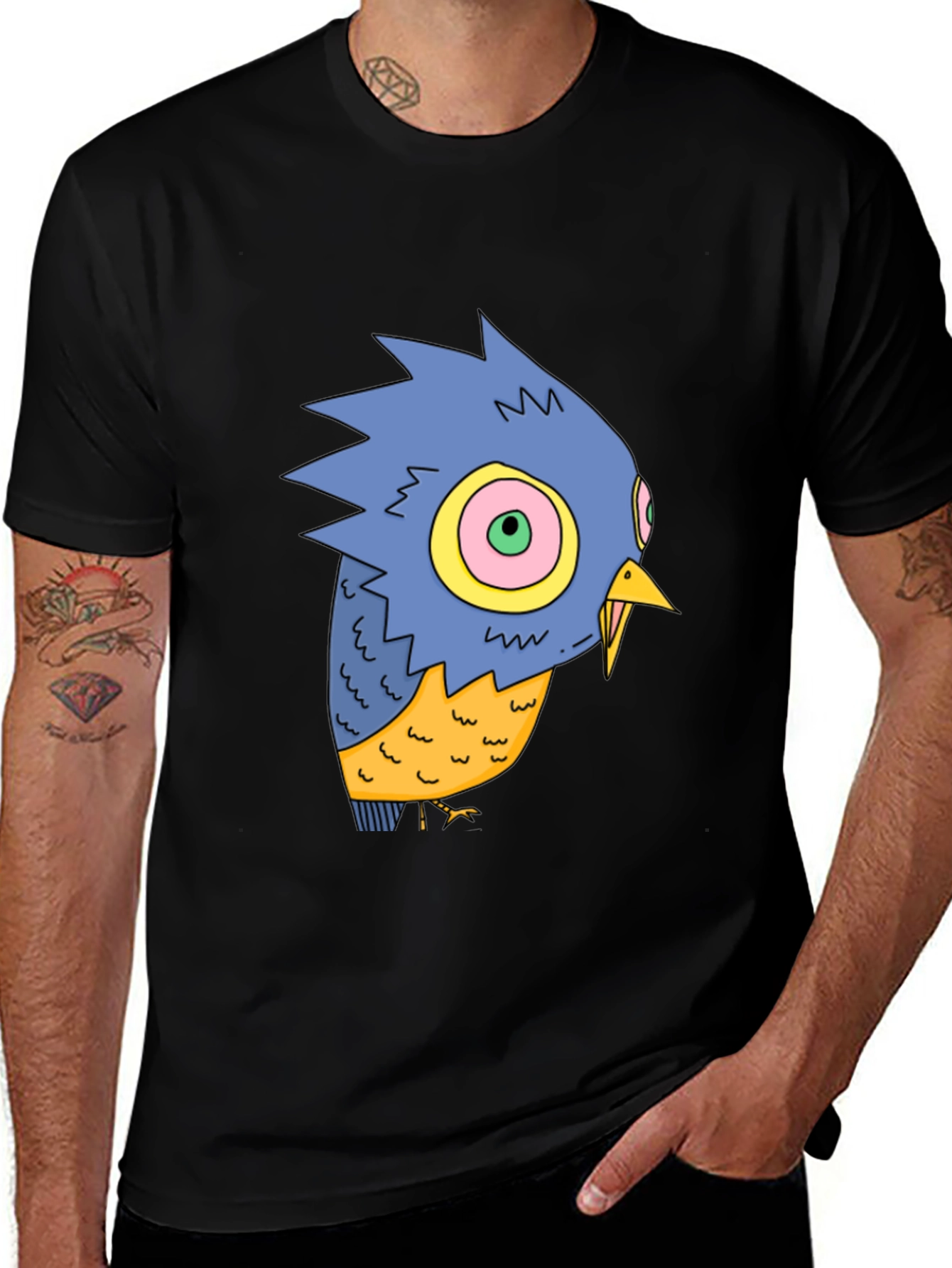 Variant 8 of Cartoon Bird Graphic Tee