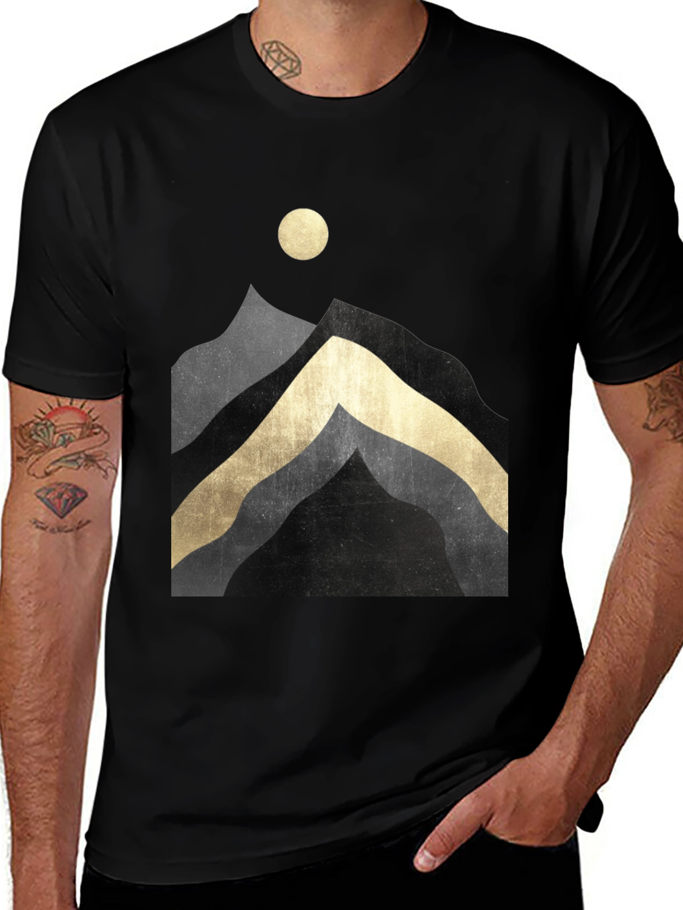 Variant 27 of Mountainscape Graphic Tee - Stylish Comfort