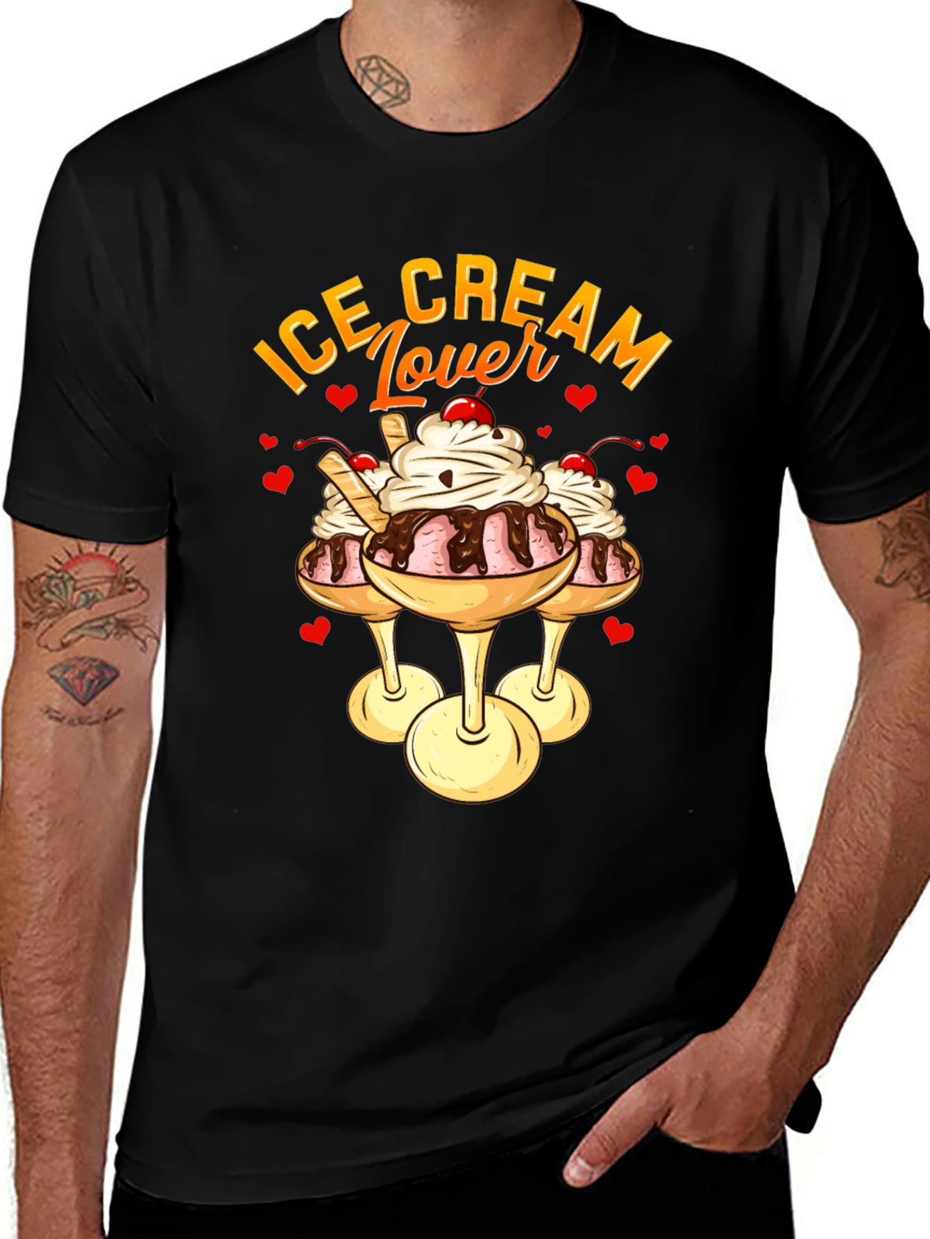 Variant 29 of Ice Cream Lover Graphic T-Shirt