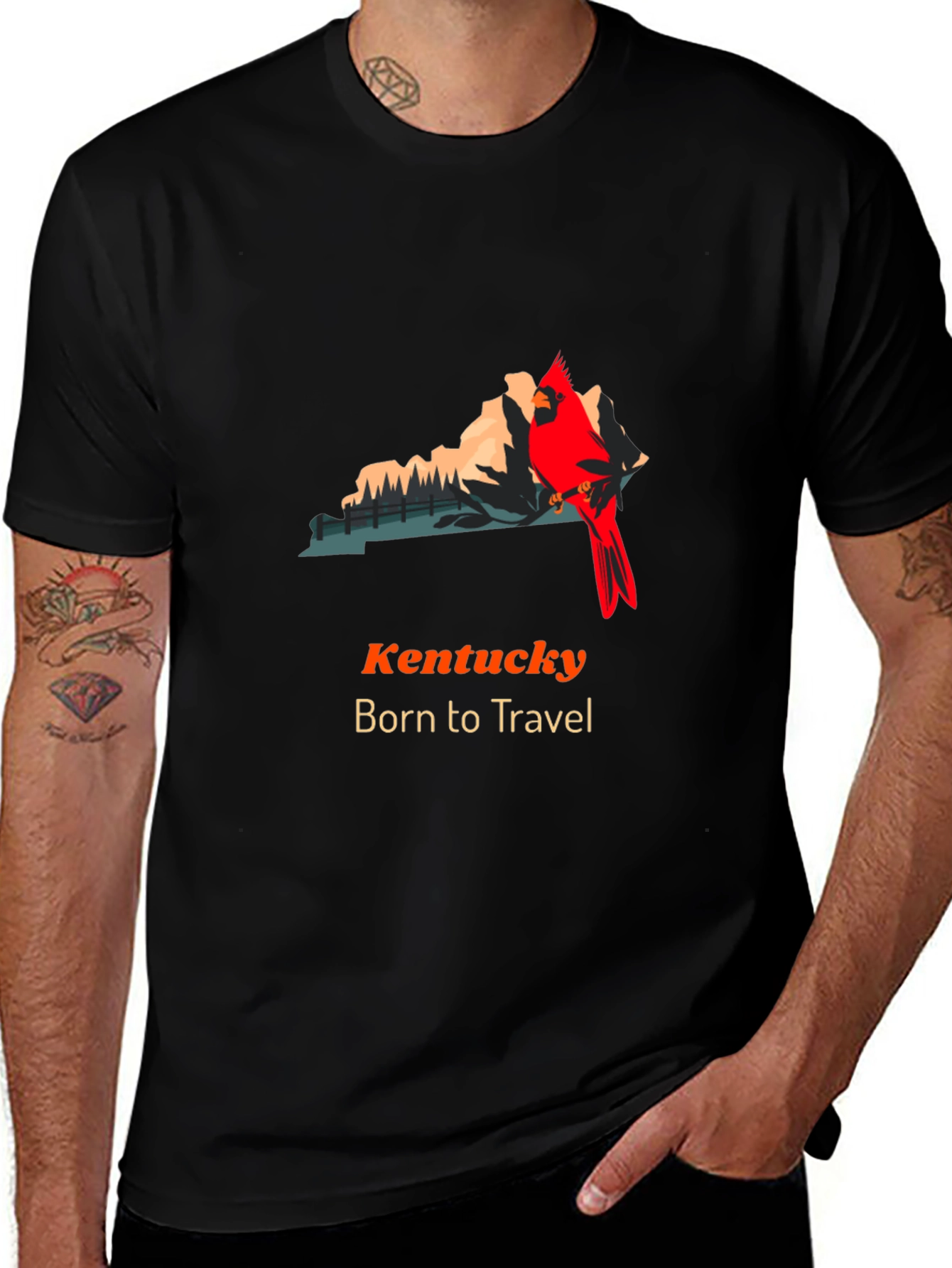 Kentucky Born to Travel Graphic Tee