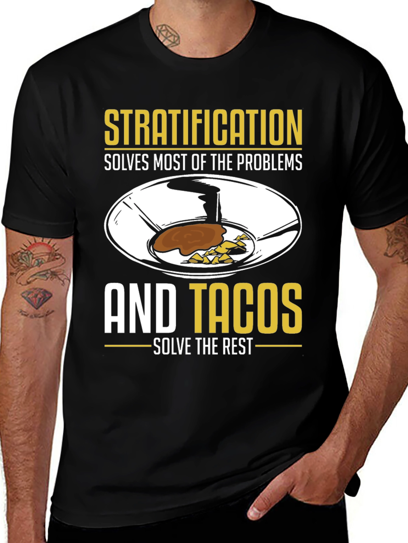 Variant 3 of Stratification & Tacos Graphic Tee