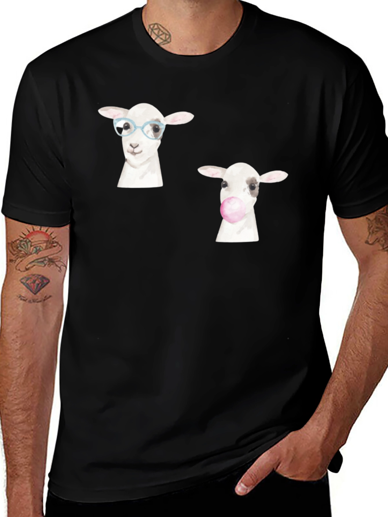Variant 30 of Sheep with Glasses T-Shirt