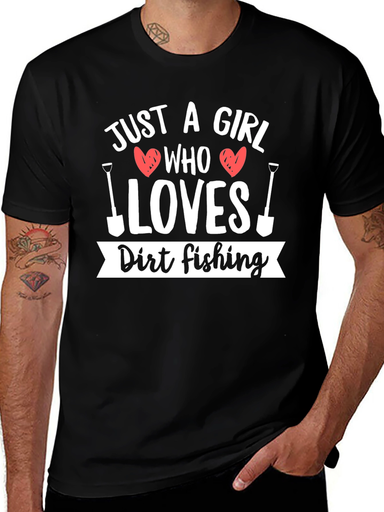 Variant 14 of Dirt Fishing T-Shirt - Just A Girl Who Loves Gardening