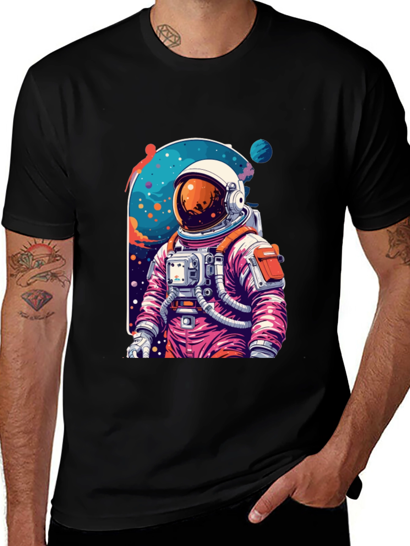 Astronaut Graphic Tee - Space Adventure Style