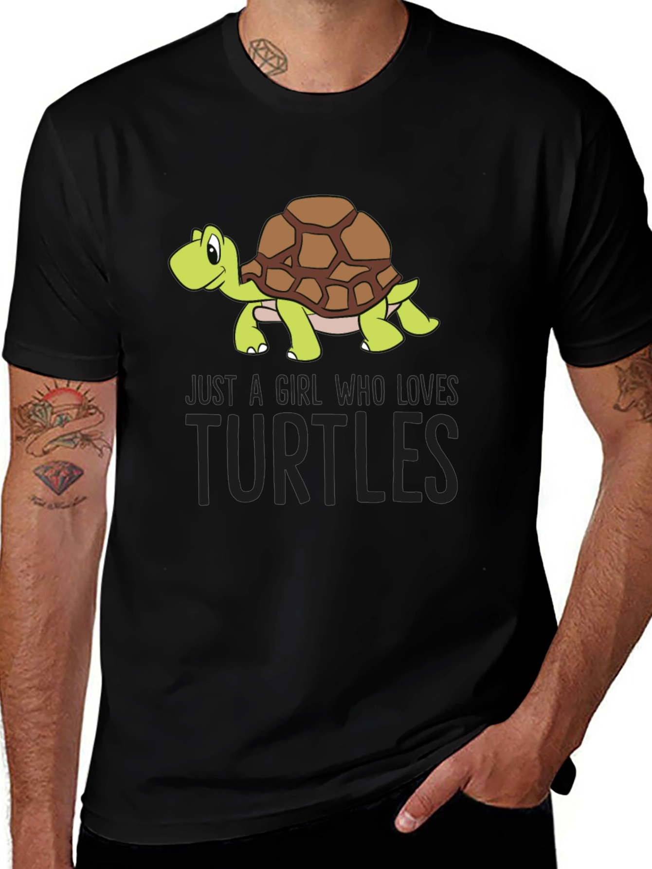 Variant 14 of Turtle Lover T-Shirt - Just a Girl Who Loves Turtles
