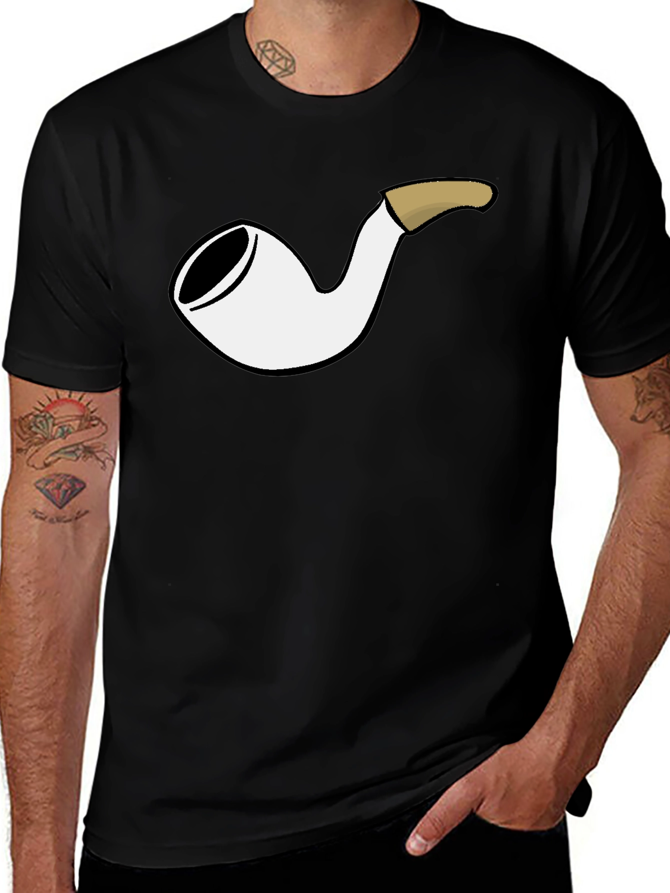 Variant 23 of Smoking Pipe Graphic T-Shirt
