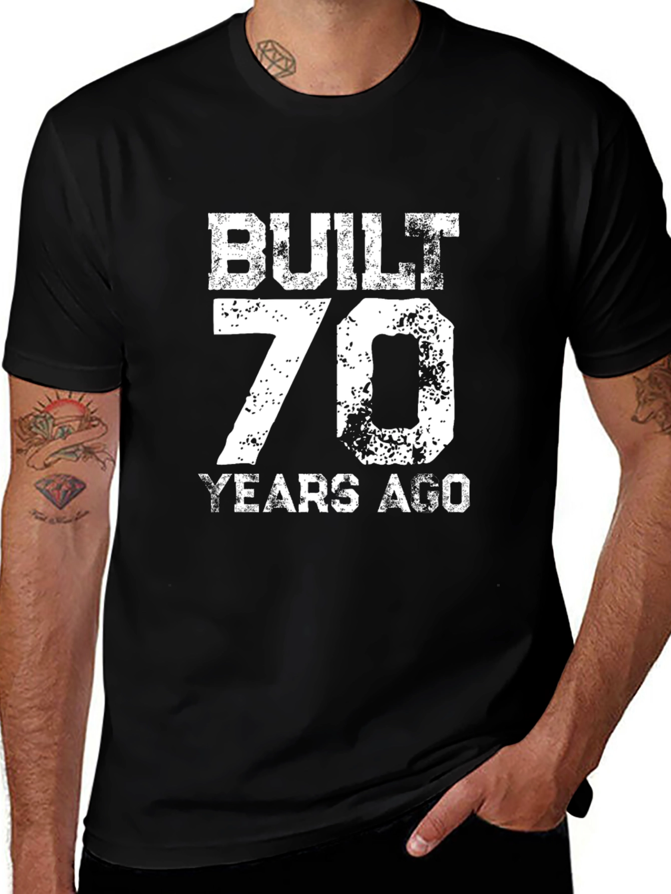Variant 21 of Built 70 Years Ago Black Graphic T-Shirt