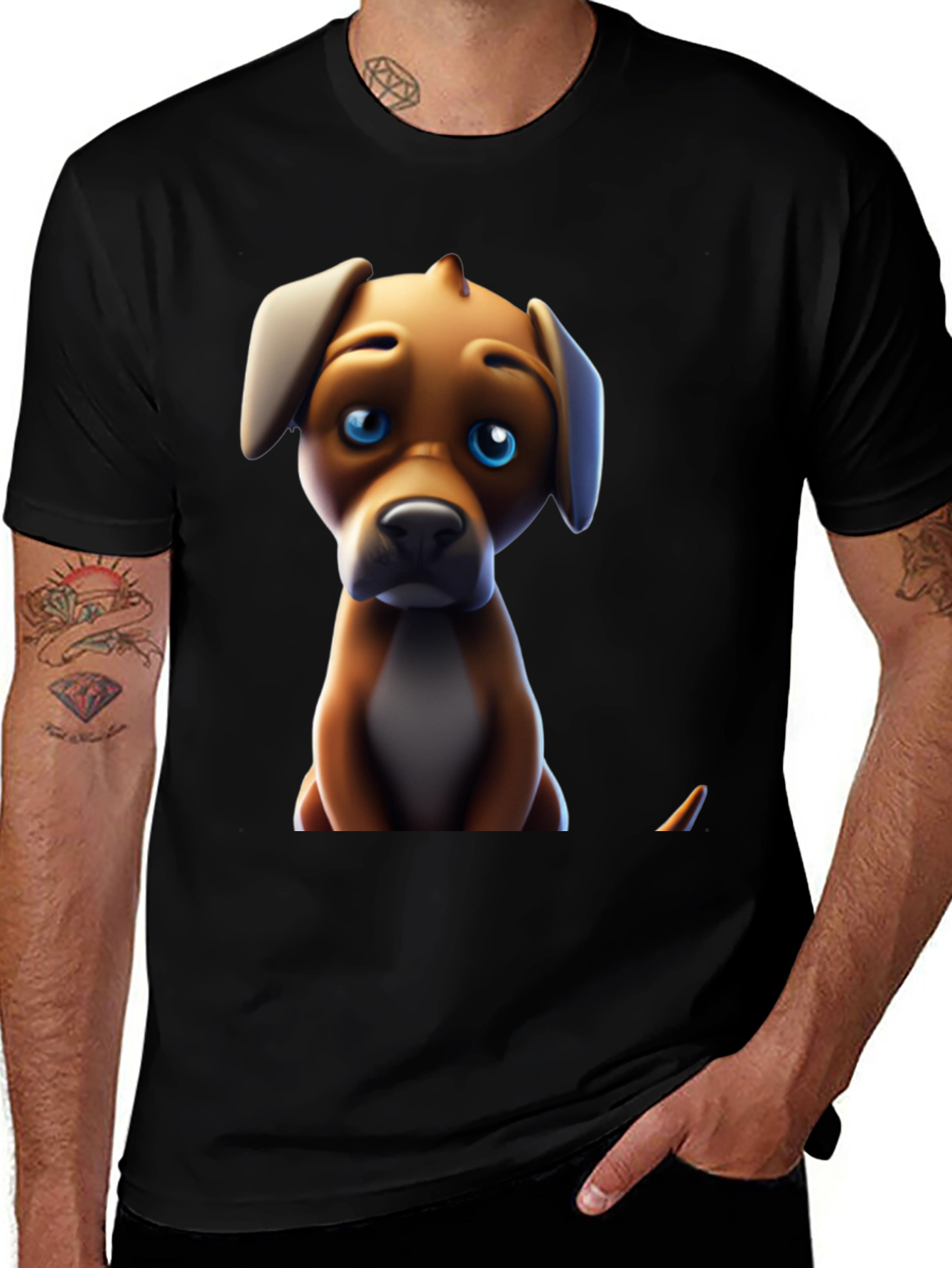 Variant 5 of Sad Puppy Black T-Shirt