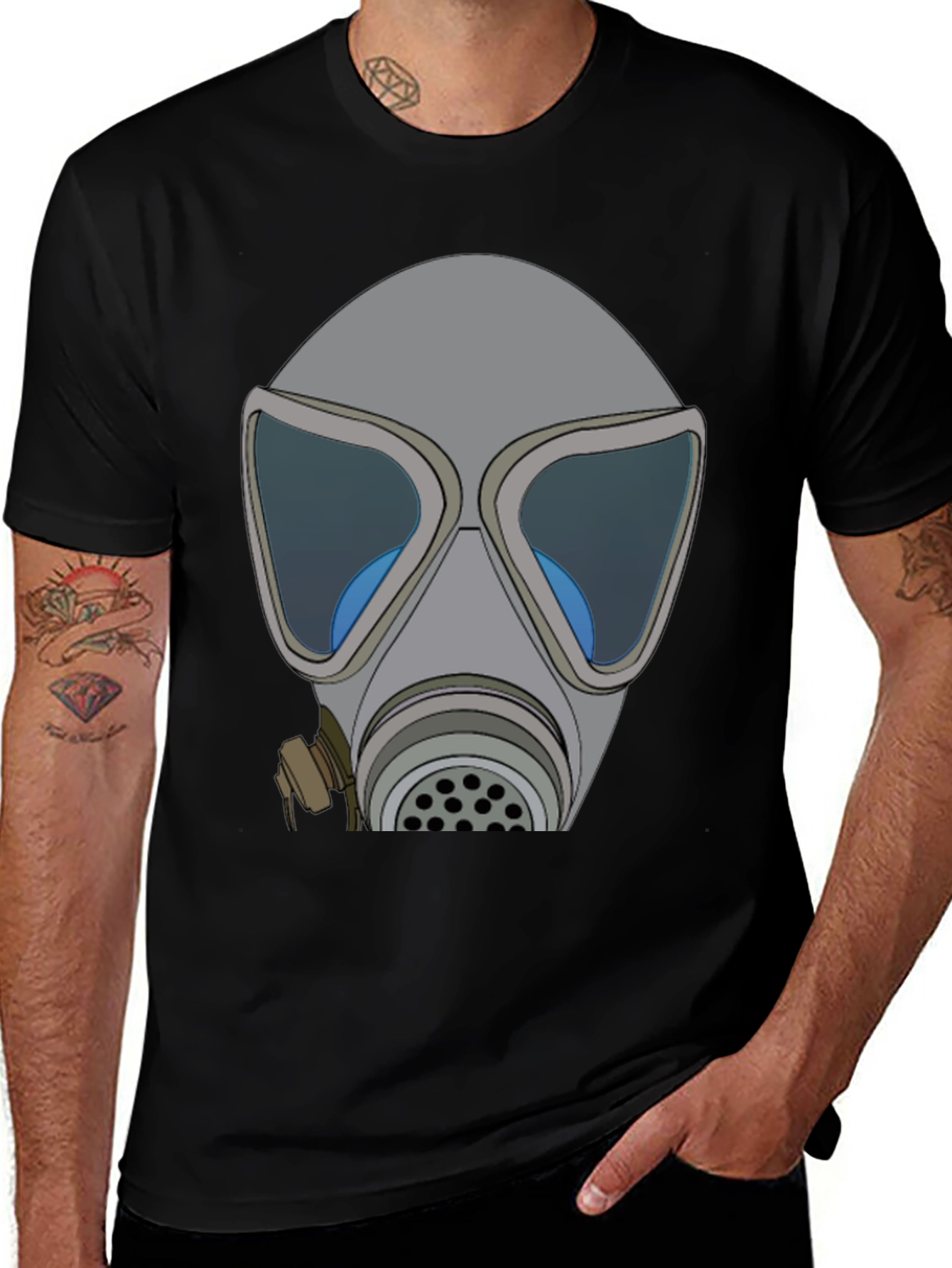 Variant 20 of Gas Mask Graphic T-Shirt