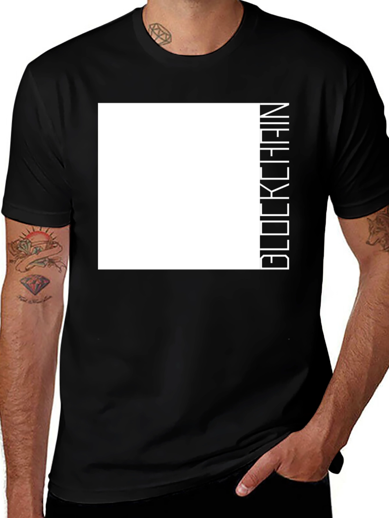 Variant 10 of Blockchain Tee: Modern Crypto Enthusiast T-Shirt