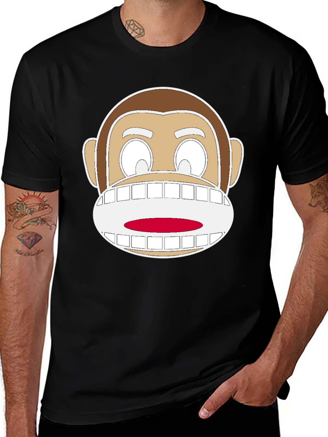 Variant 24 of Sock Monkey Graphic Tee - Fun Novelty T-Shirt