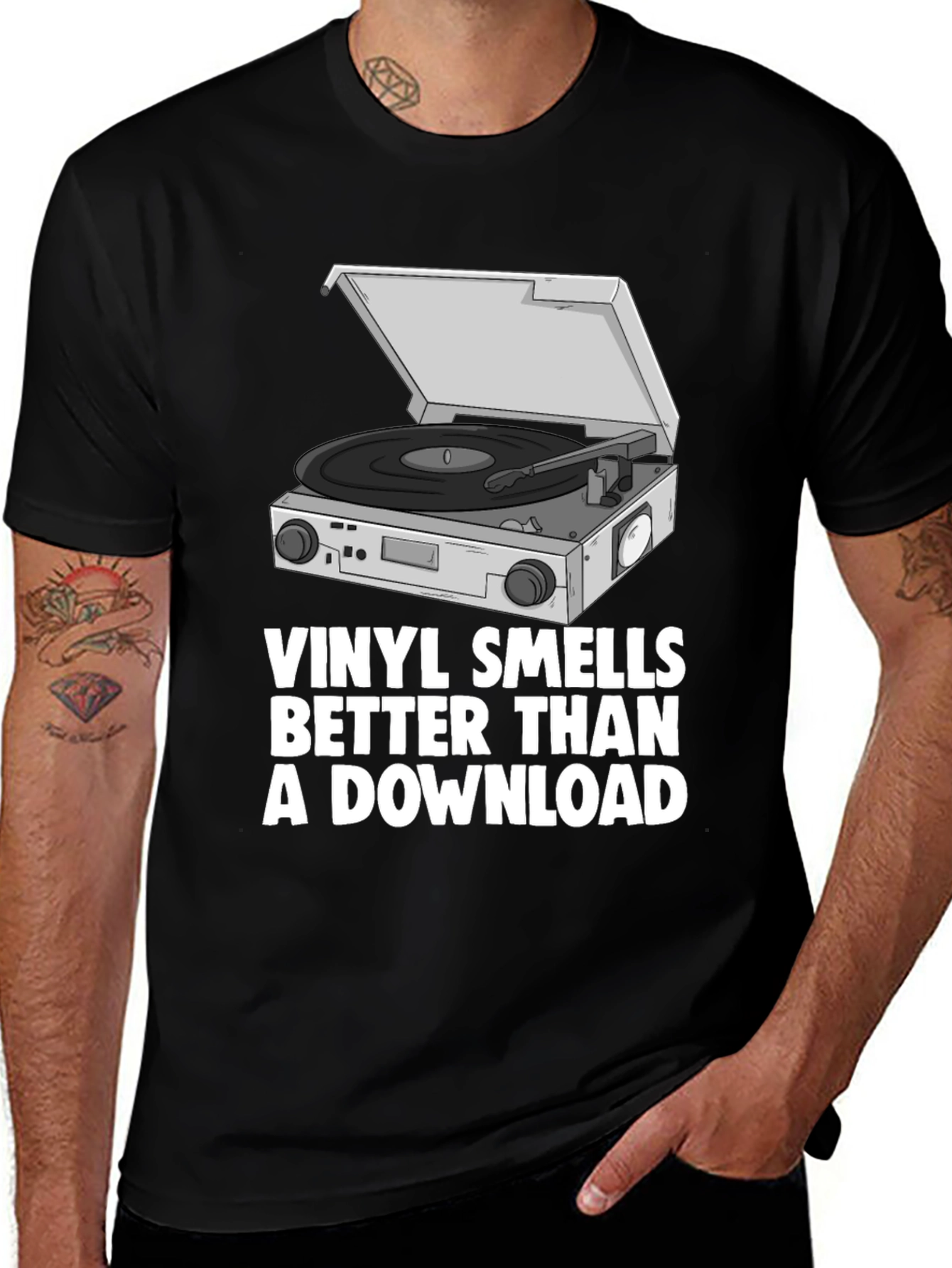 Variant 24 of Vinyl Smells Better T-Shirt