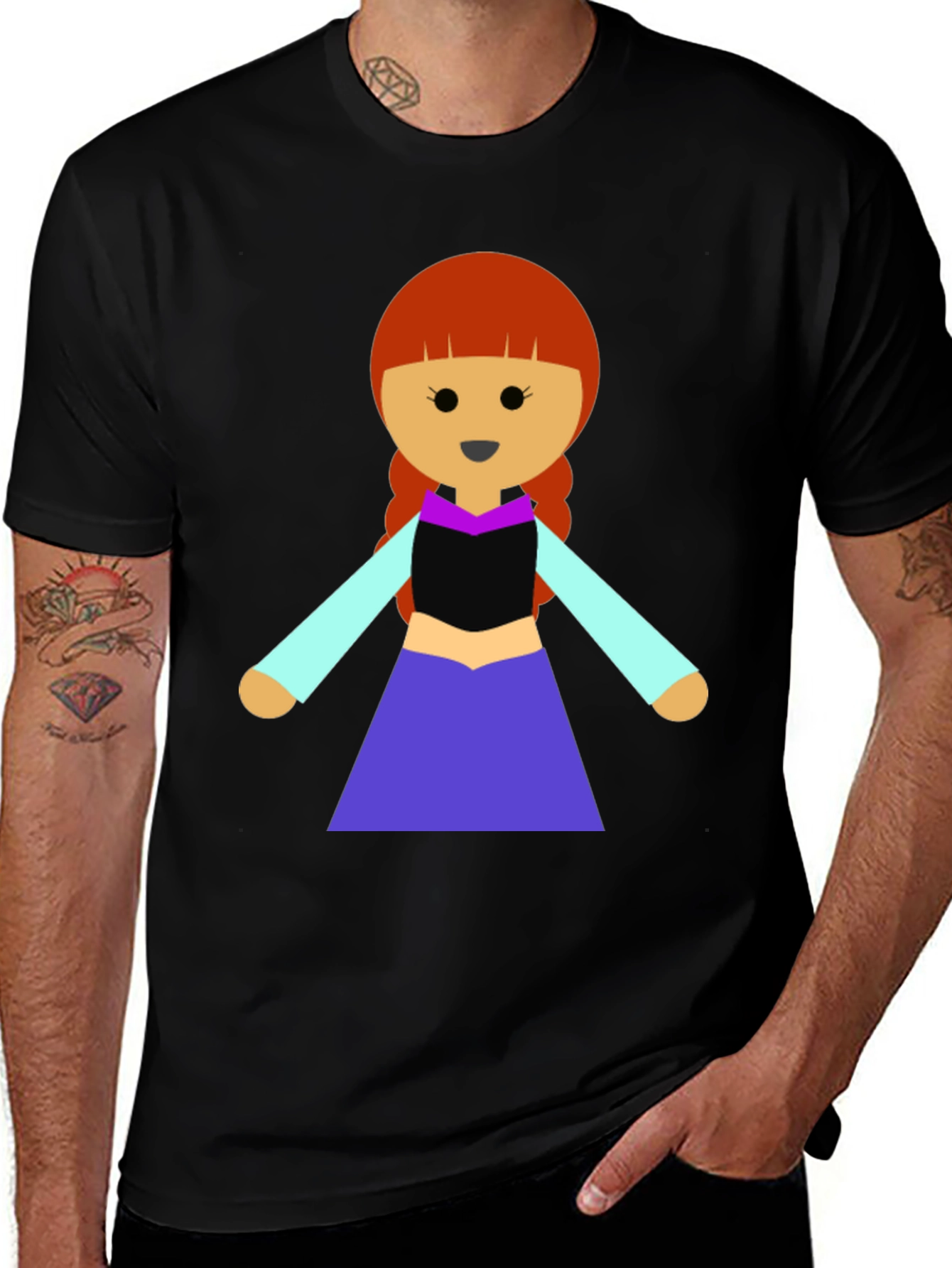 Anna Cartoon Graphic Tee