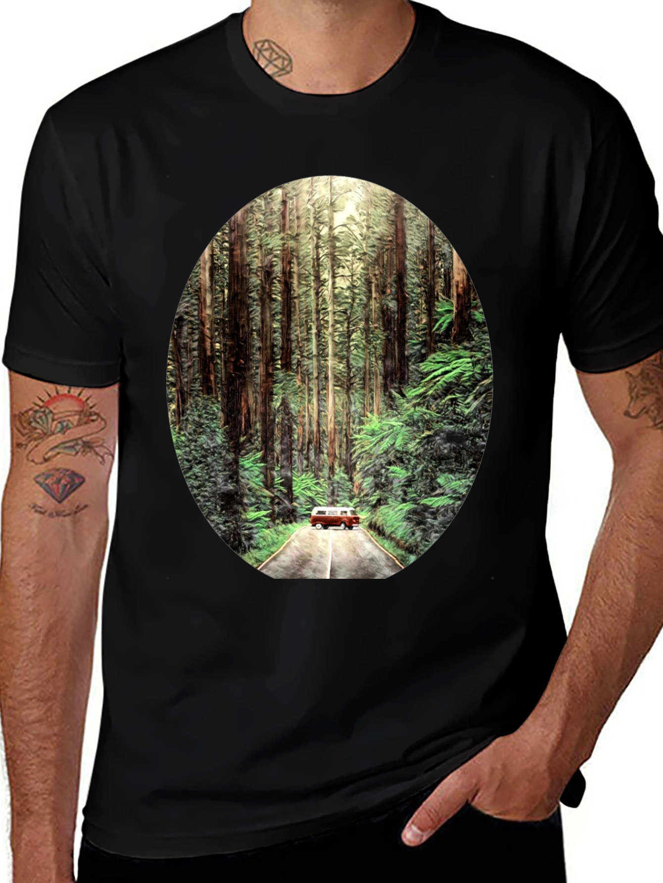 Variant 22 of Road Trip T-Shirt: Forest Adventure Tee