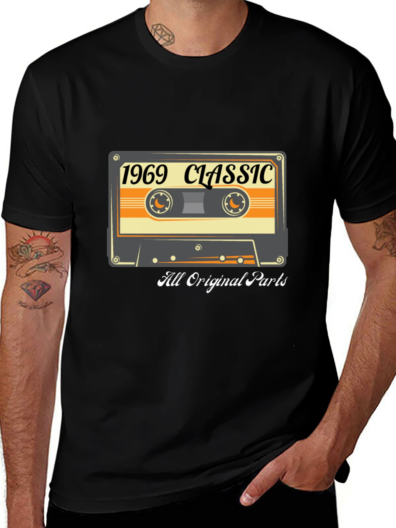 Variant 13 of 1969 Classic All Original Parts Cassette T-Shirt