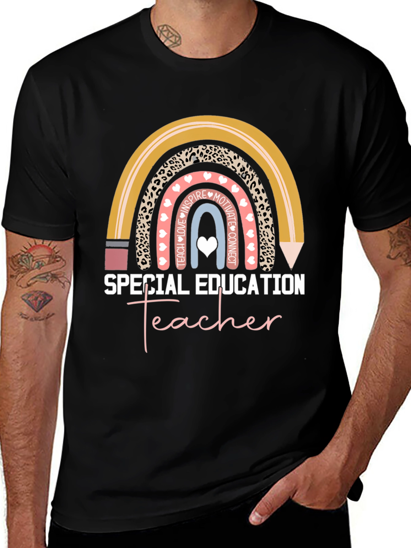 Variant 11 of Special Education Teacher Rainbow T-Shirt